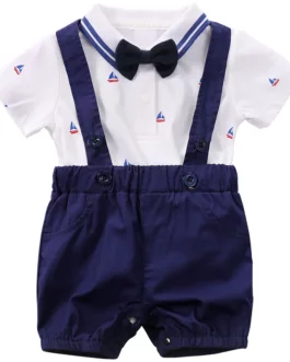 Baby Clothes Baby Boy Set 100% Cotton Short-Sleeved Shorts Two-Piece Set