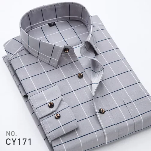 Casual Men's Long Sleeve Shirts - Image 2