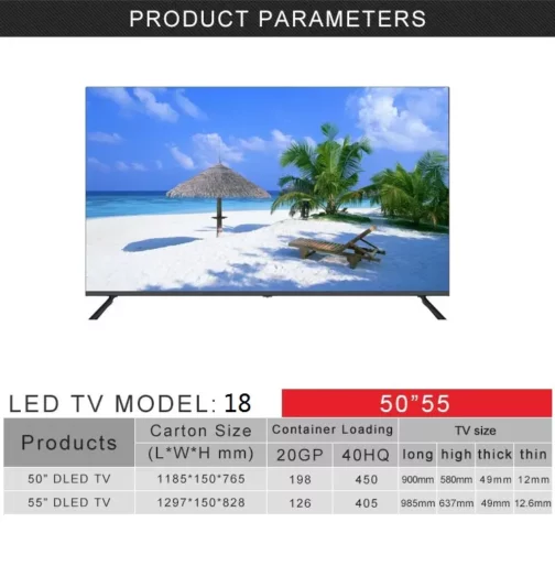 Television 4k smart tv 32 50 43 55 65 inch frameless android led tv - Image 4