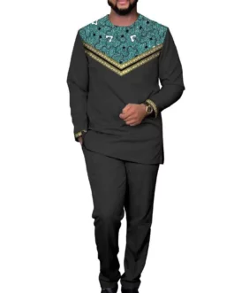 High quality traditional clothes African wears men’s clothing set