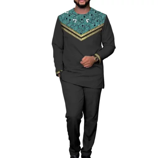 High quality traditional clothes African wears men's clothing set