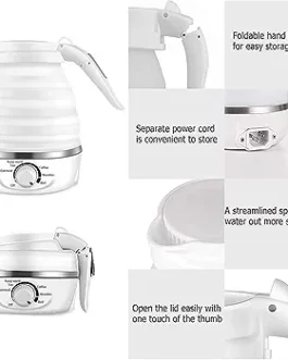 Multi-Functional Thermal Control ~~Folding Electric Kettle