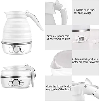 Multi-Functional Thermal Control ~~Folding Electric Kettle - Image 2