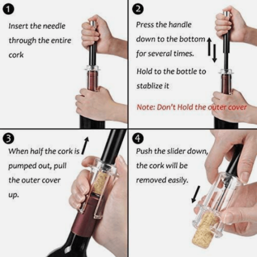 Air Pump Wine Opener - Image 4