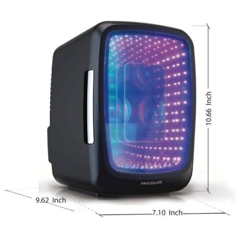 Mini Fridge With Infinity LED Light Door 6 Can/4 L - Image 6